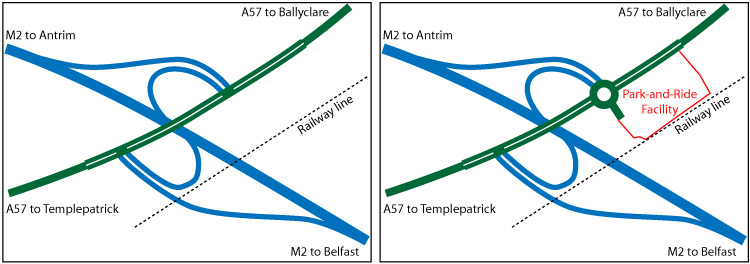 Map of M2 j5
                          Ballymartin