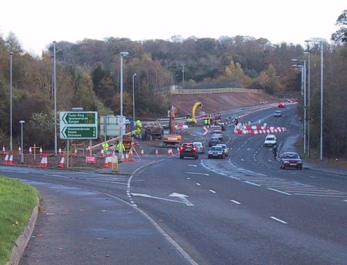 A55 Outer Ring junction restructuring Belvoir Northern Ireland Roads