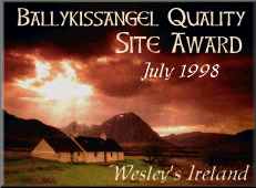 Balykissangel Quality Site Award, July 1998